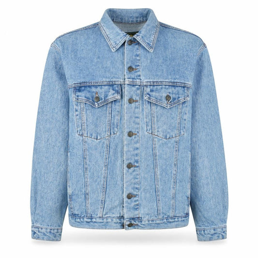 Rui Chuang Fashion Women Blue Denim Button Jacket XL