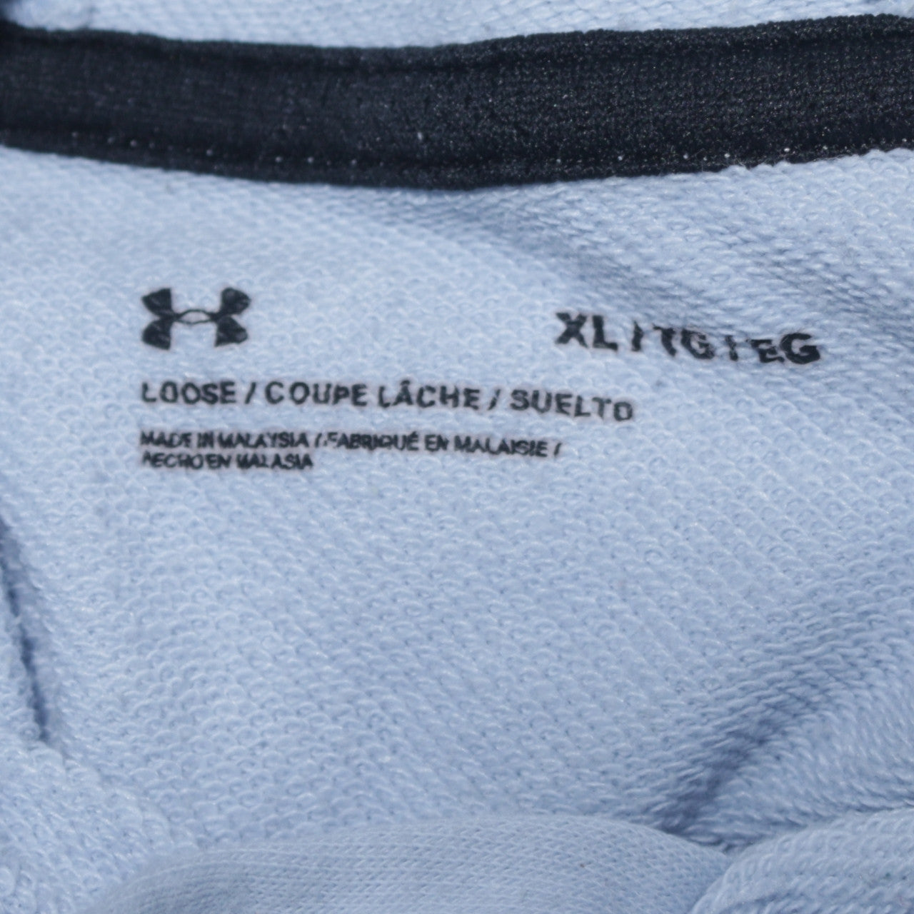Under Armour Men Blue XL Pullover Hoodie Graphic Logo Fleece