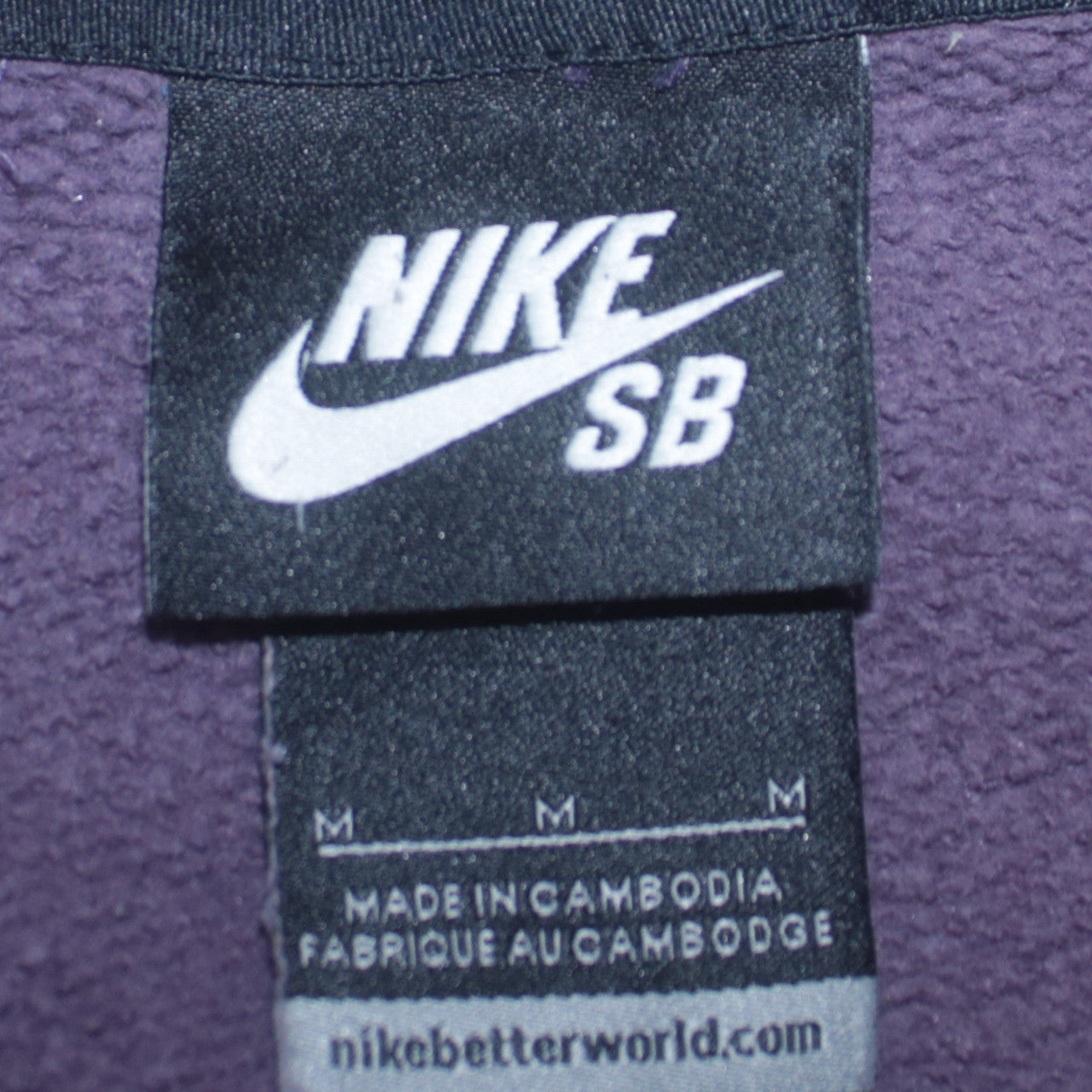 Nike SB Women's Purple Pullover Hoodie M 78% Cotton Skate Style
