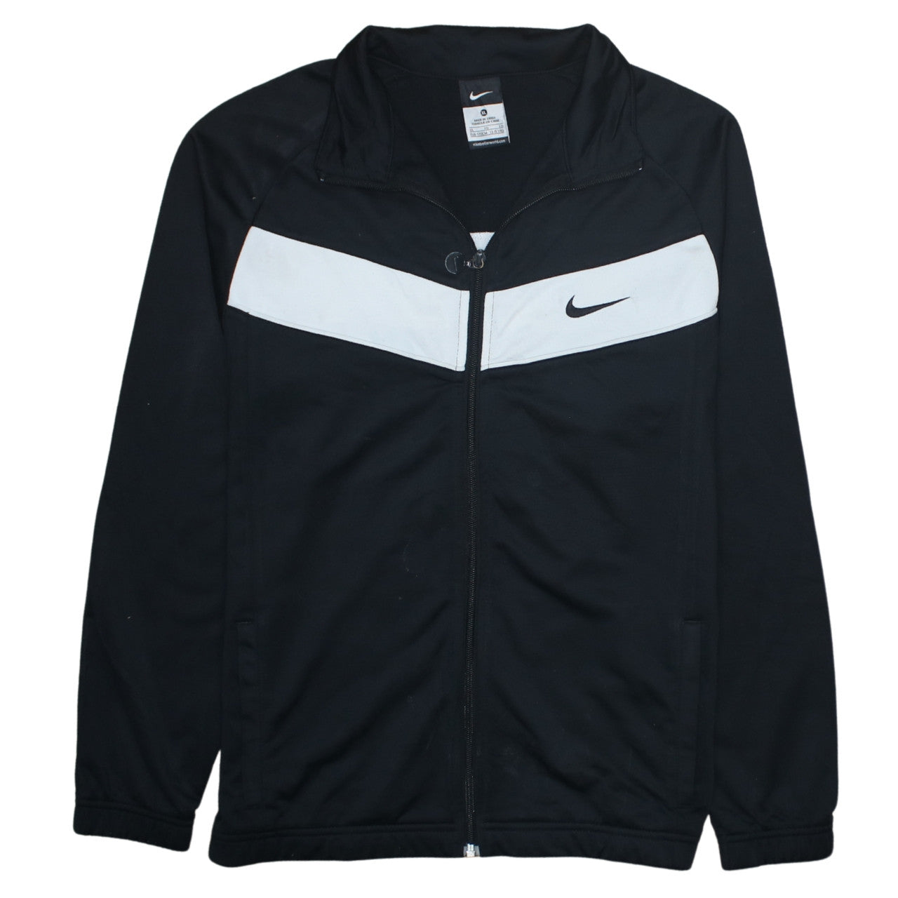Nike Boys Black and White Full Zip Hoodie XL 13-15 Years Sportswear