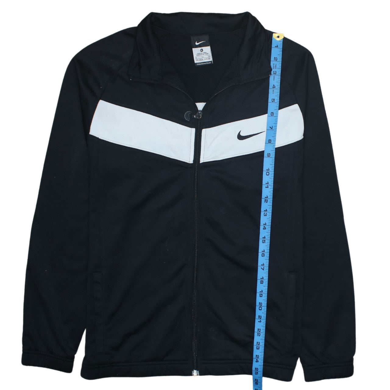 Nike Boys Black and White Full Zip Hoodie XL 13-15 Years Sportswear