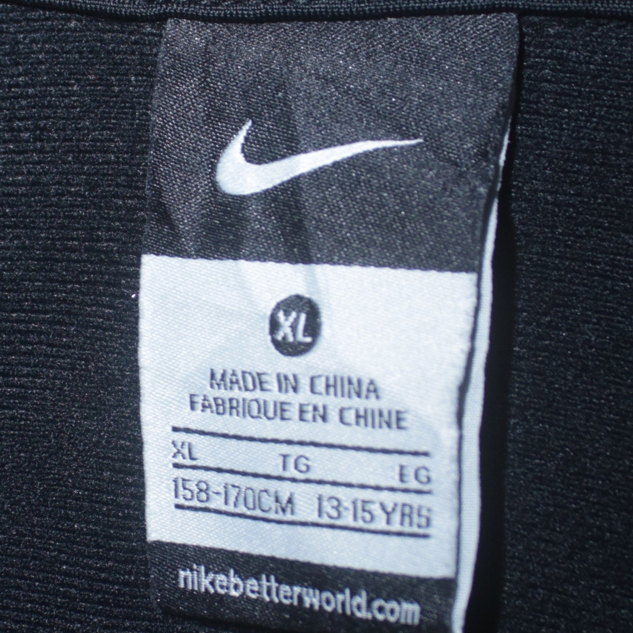 Nike Boys Black and White Full Zip Hoodie XL 13-15 Years Sportswear