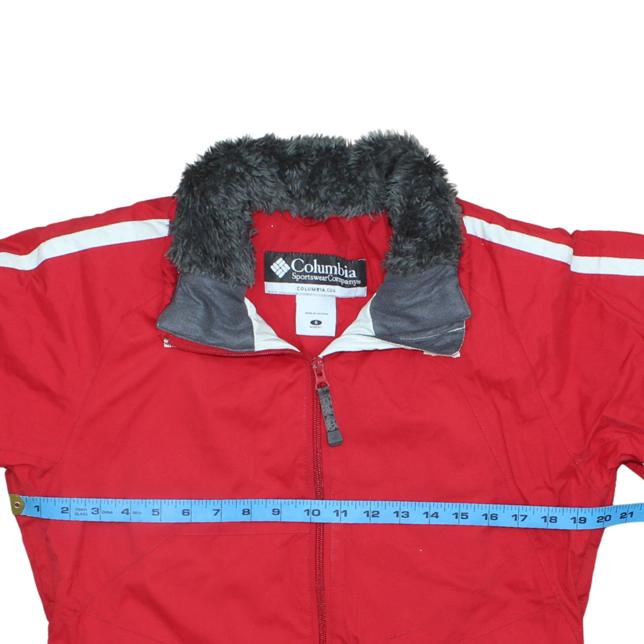 Columbia Women's Red Omni-Tech Ski Jacket Small Waterproof Lined