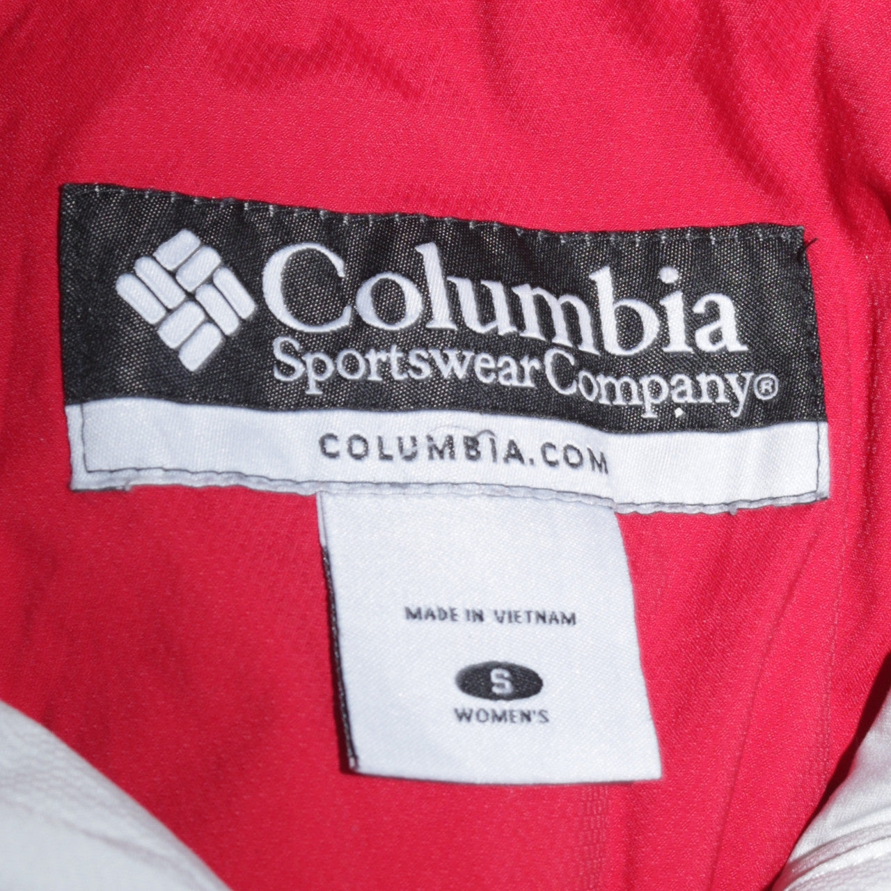 Columbia Women's Red Omni-Tech Ski Jacket Small Waterproof Lined
