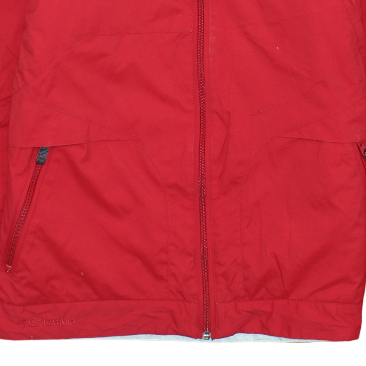 Columbia Women's Red Omni-Tech Ski Jacket Small Waterproof Lined