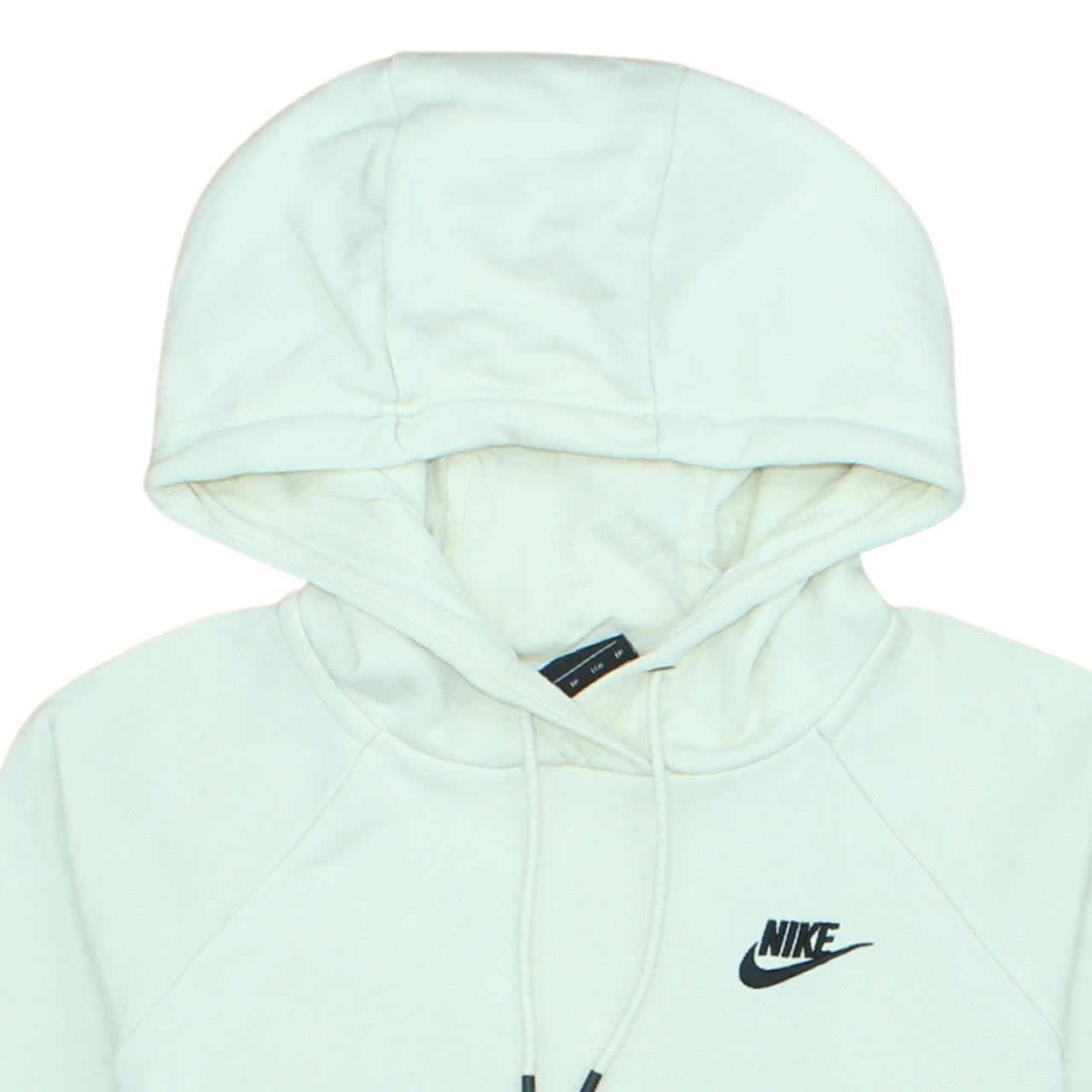 Nike Womens Beige Pullover Hoodie XS Cotton Blend Logo Sportswear