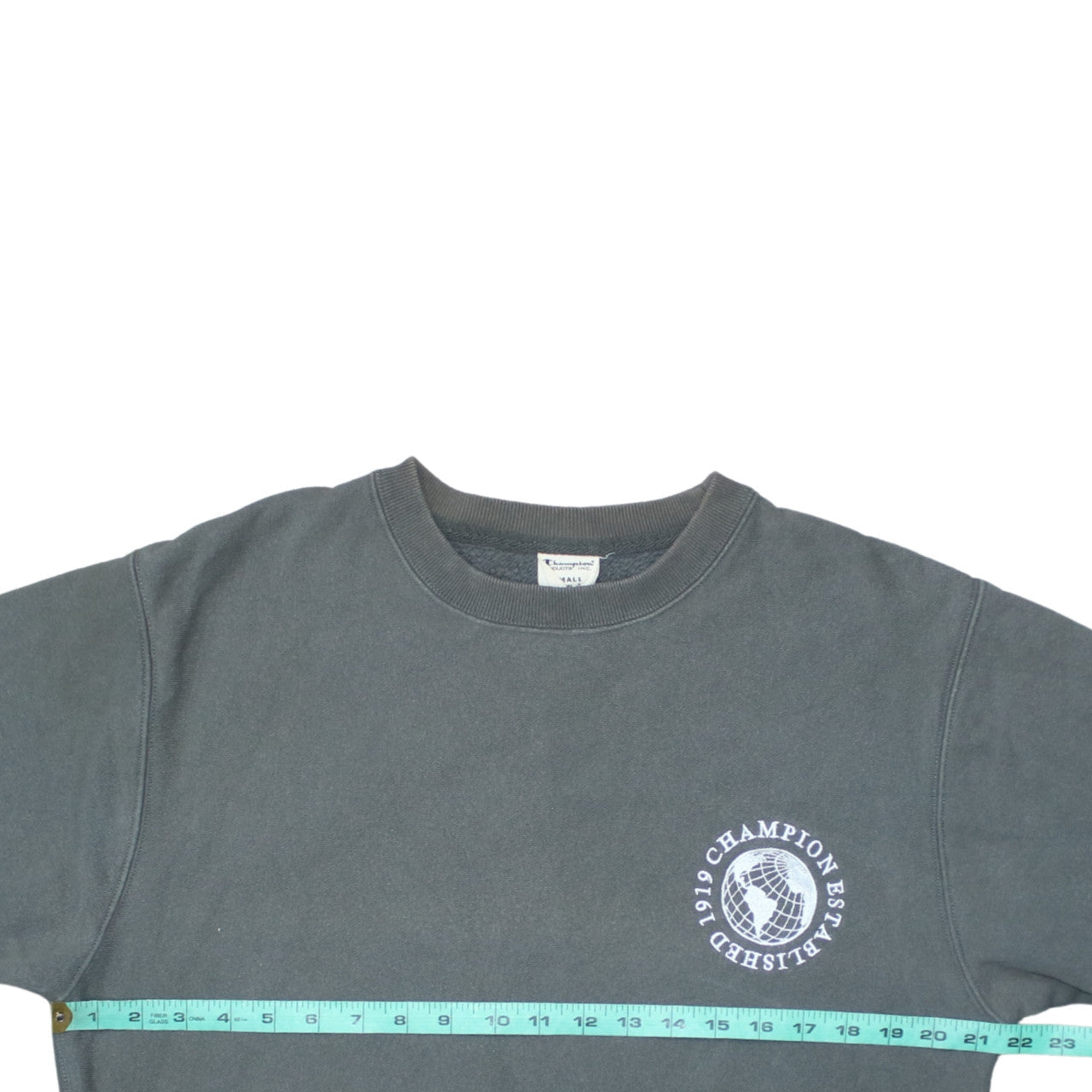Champion Men's Grey Small Pullover Sweatshirt Logo Fleece