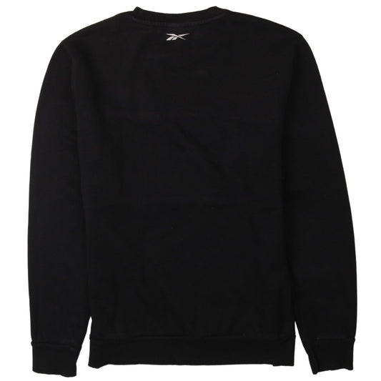 Reebok Men's Black & White Logo Sweatshirt M Regular Fit