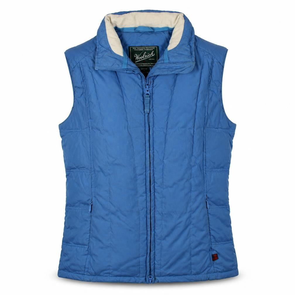 Woolrich Womens Blue Quilted Puffer Waistcoat Size S