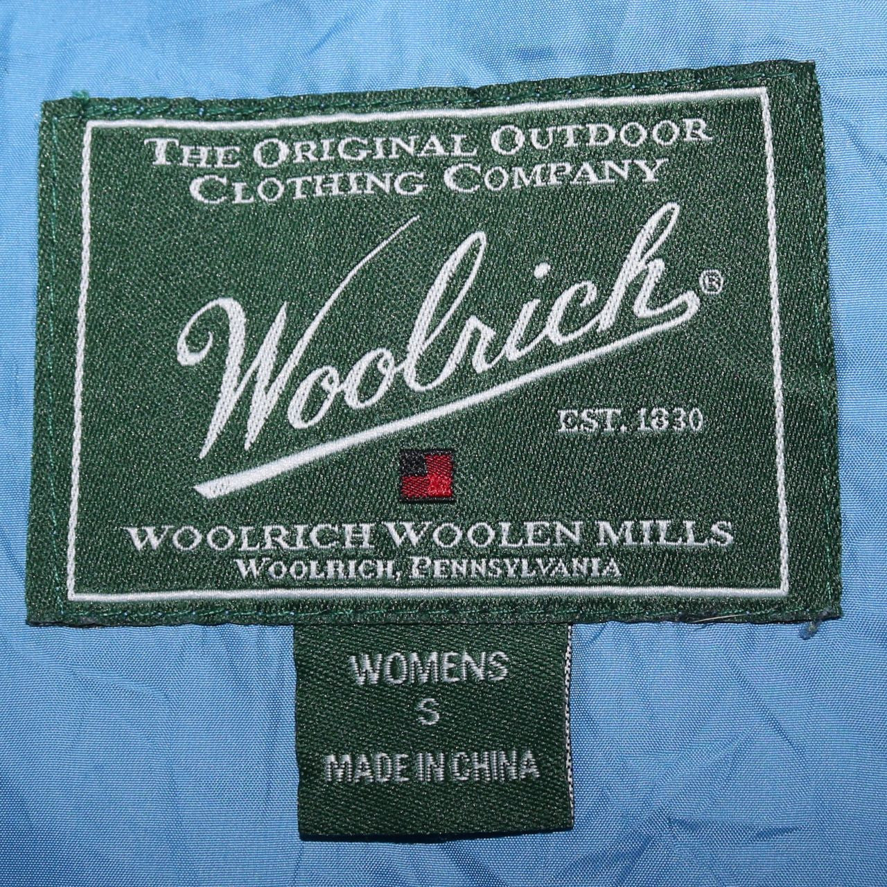 Woolrich Womens Blue Quilted Puffer Waistcoat Size S