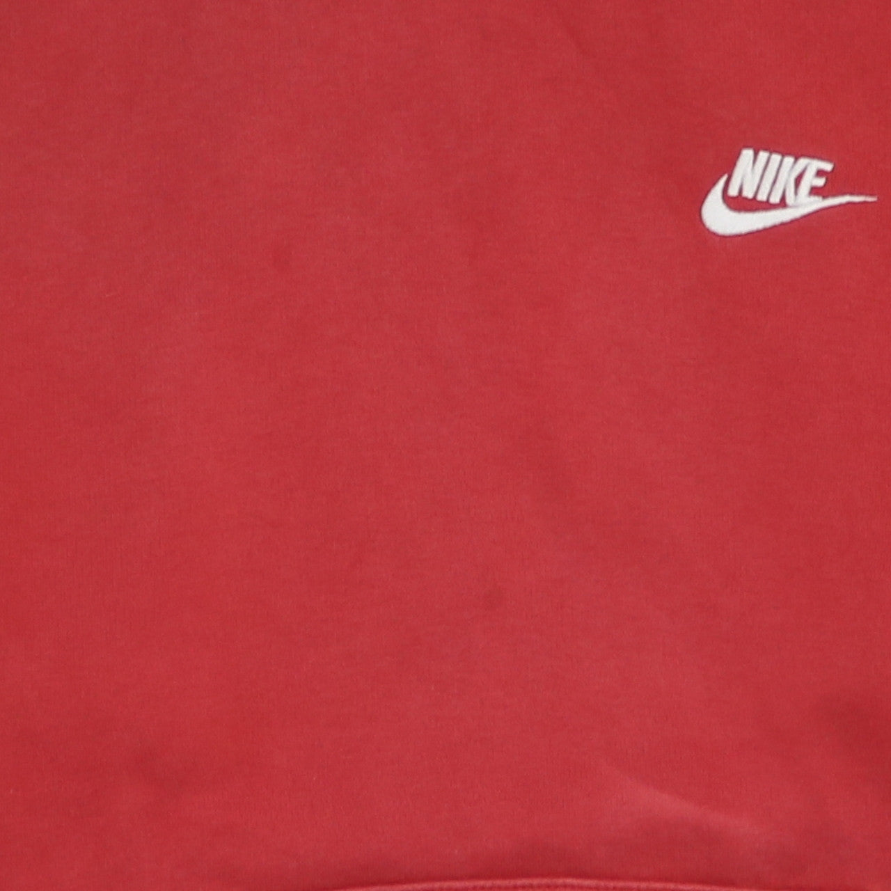 Nike Men’s Red Pullover Hoodie M Regular Fit Fleece Sweatshirt