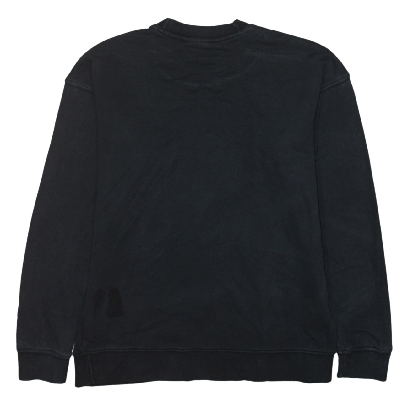 Adidas Women Black Crew Neck Pullover Sweatshirt UK 10 Logo Print