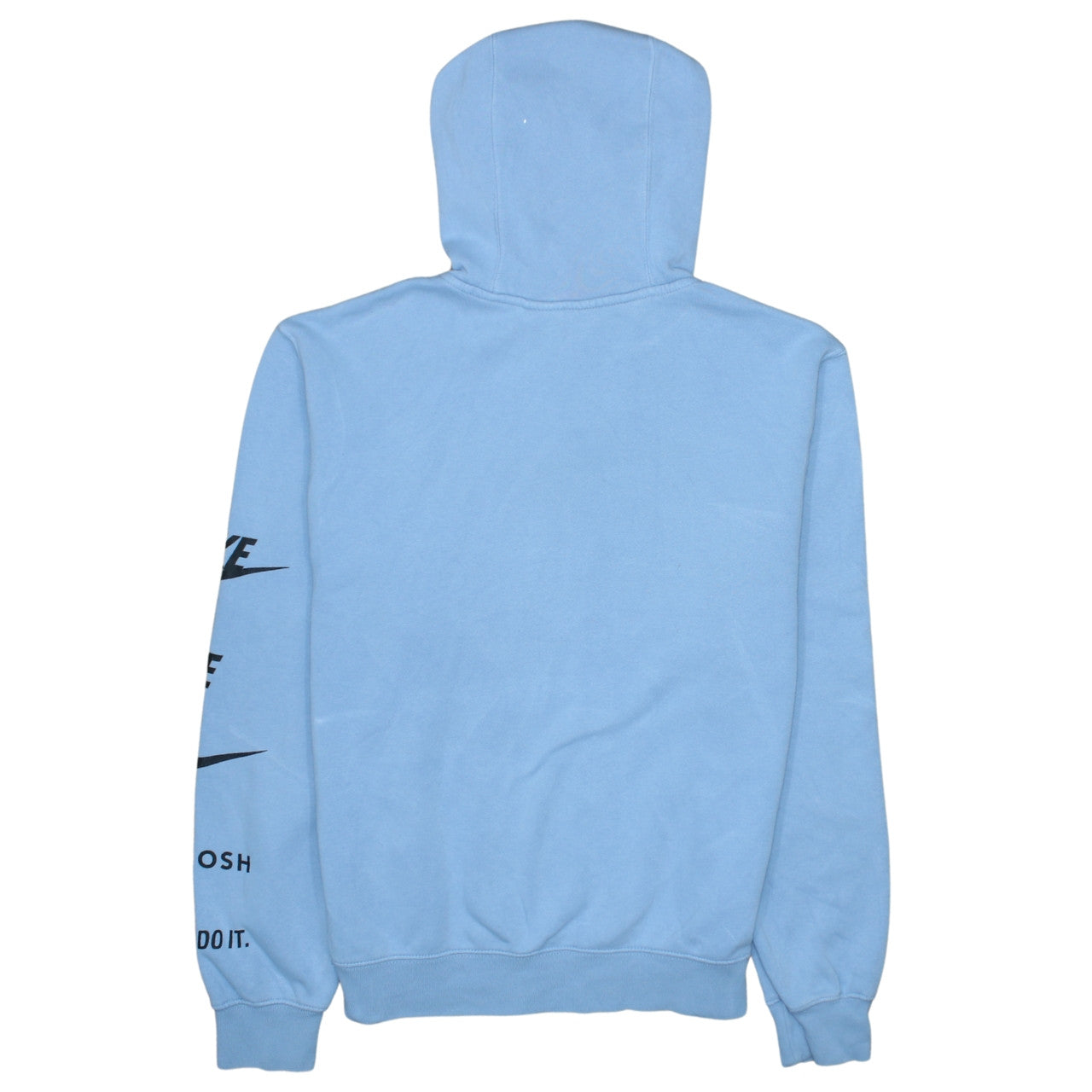 Nike Men's Blue Pullover Hoodie Small Logo Fleece Sportswear