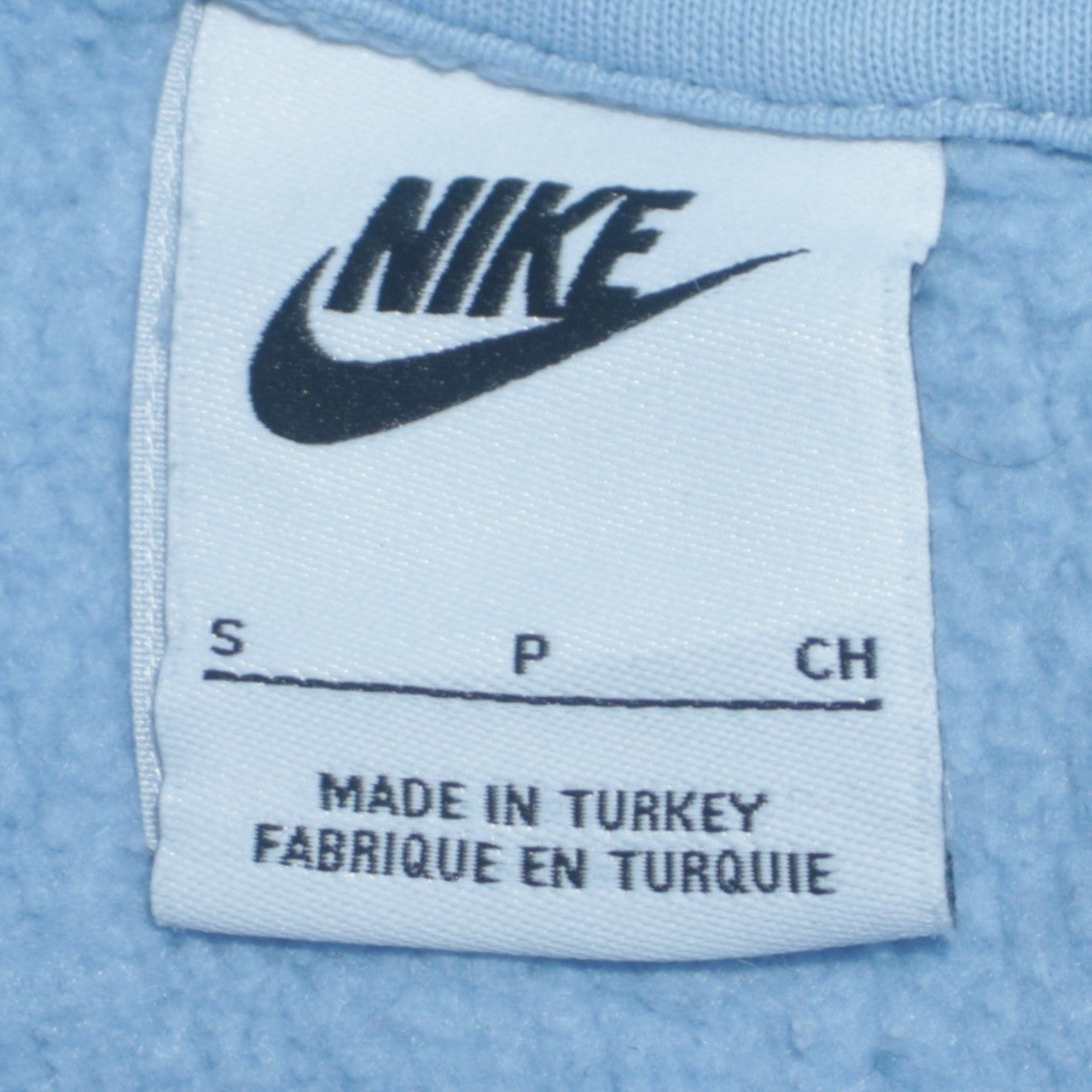 Nike Men's Blue Pullover Hoodie Small Logo Fleece Sportswear