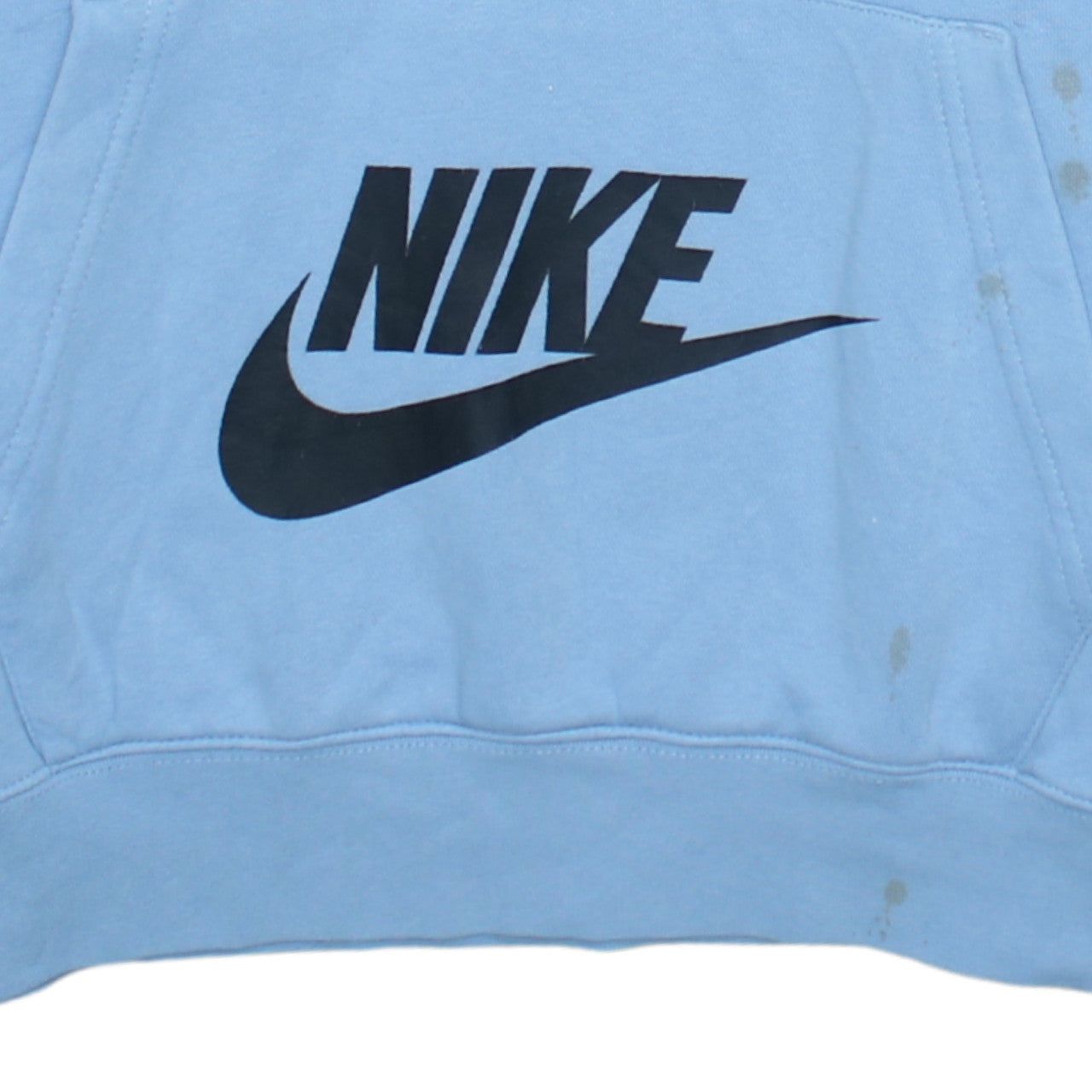 Nike Men's Blue Pullover Hoodie Small Logo Fleece Sportswear