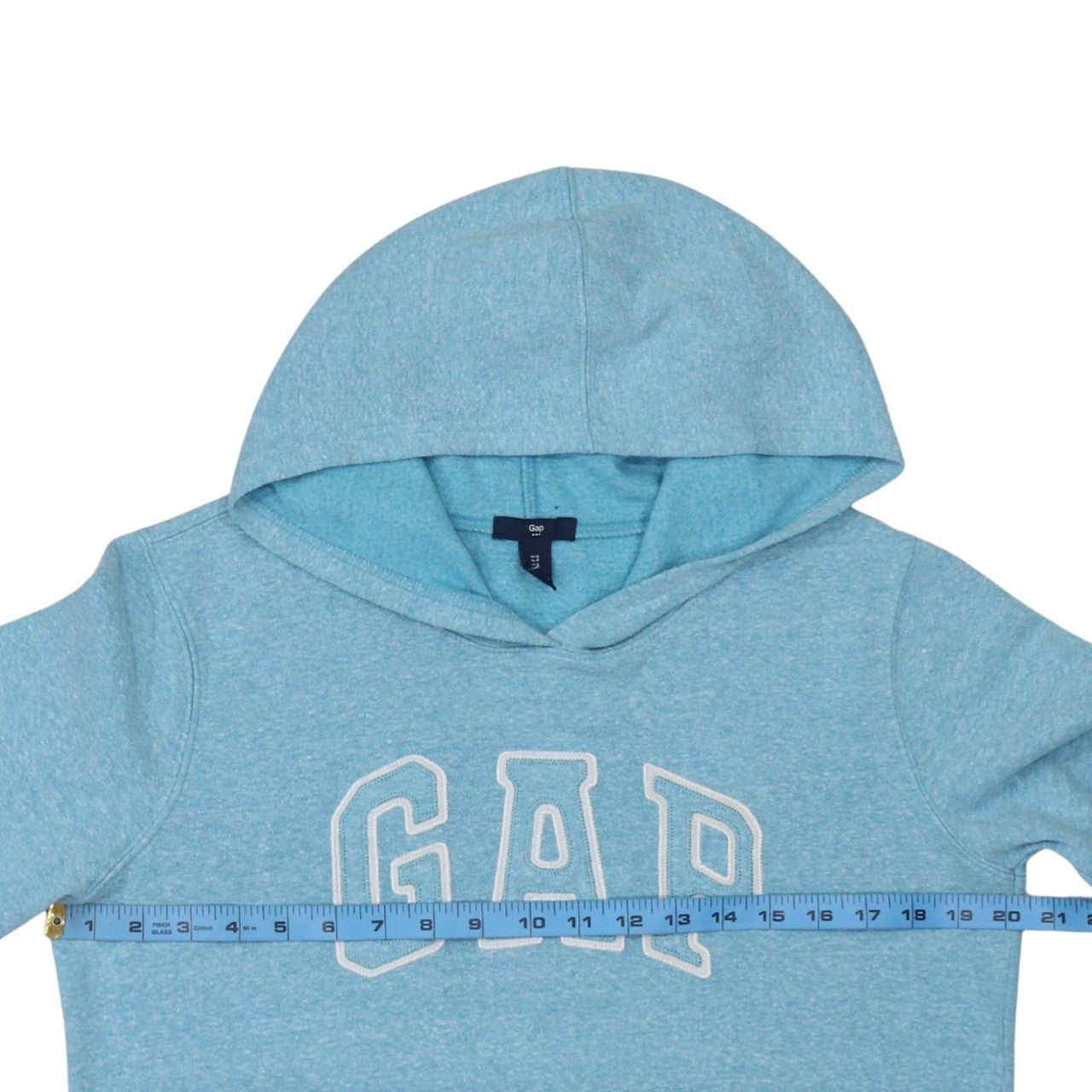 GAP Women’s Blue Pullover Hoodie Small Cotton Blend Logo Jumper