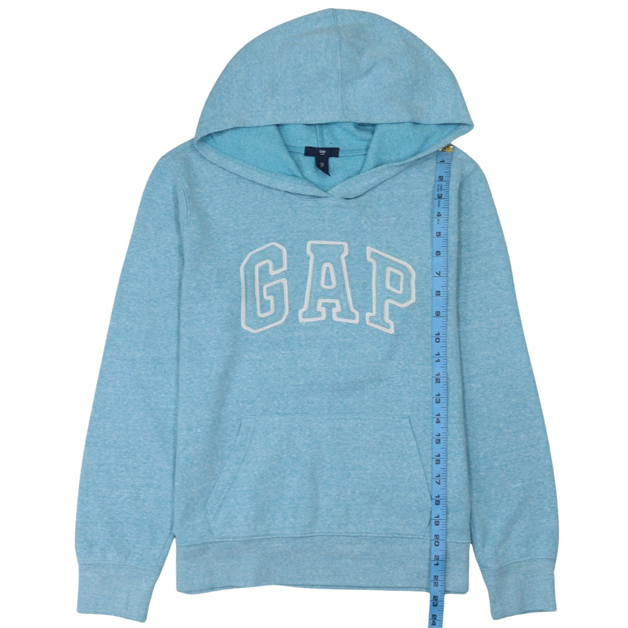 GAP Women’s Blue Pullover Hoodie Small Cotton Blend Logo Jumper