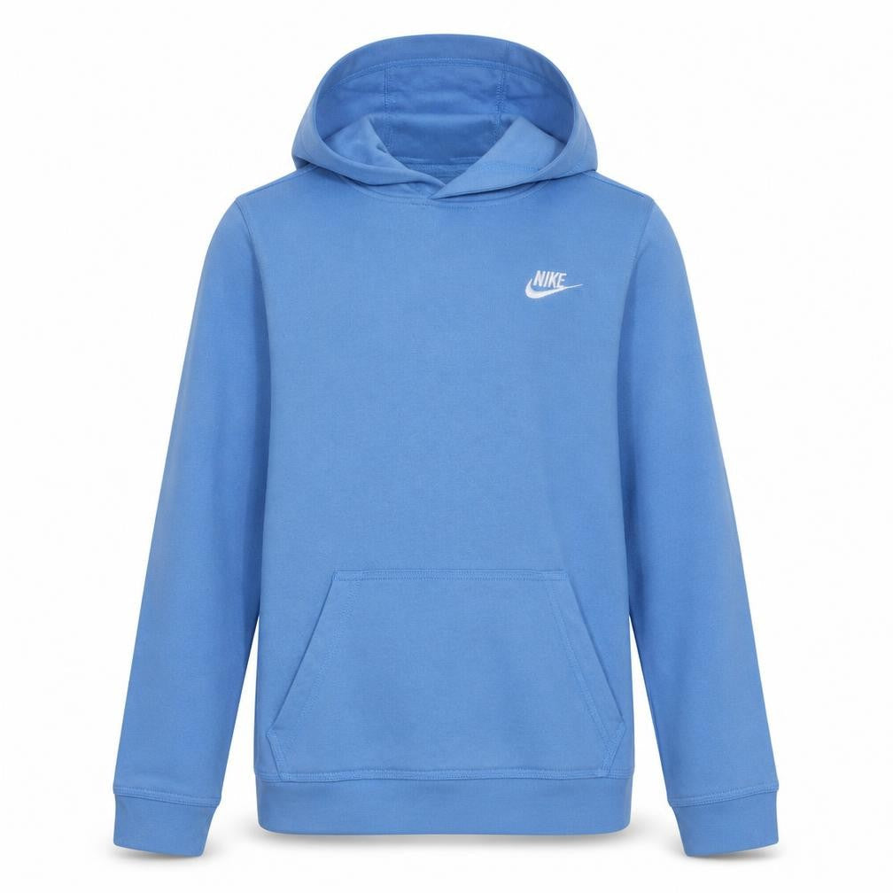 Nike Boys Blue Pullover Hoodie XL (158–170 cm) Cotton Blend Sweatshirt