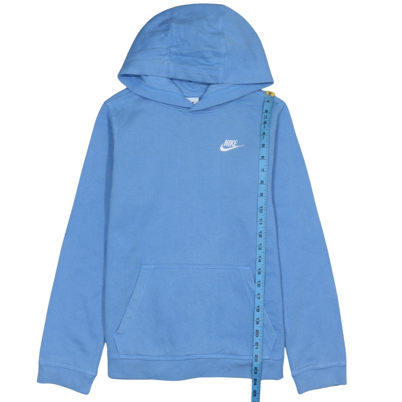 Nike Boys Blue Pullover Hoodie XL (158–170 cm) Cotton Blend Sweatshirt