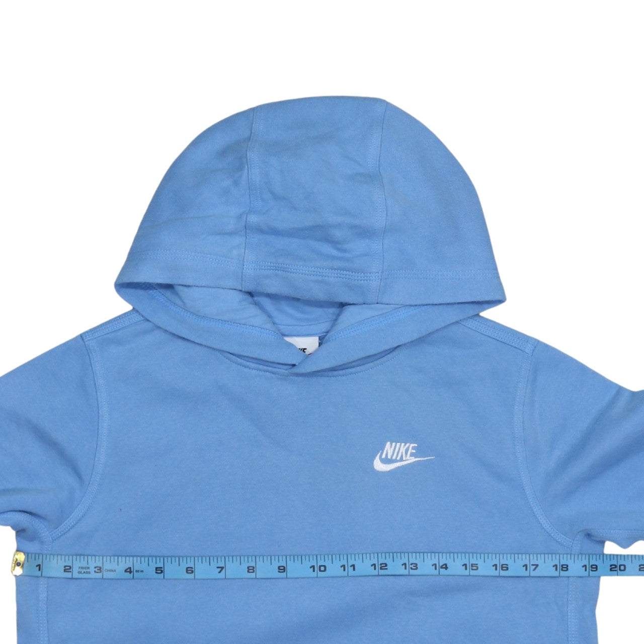 Nike Boys Blue Pullover Hoodie XL (158–170 cm) Cotton Blend Sweatshirt
