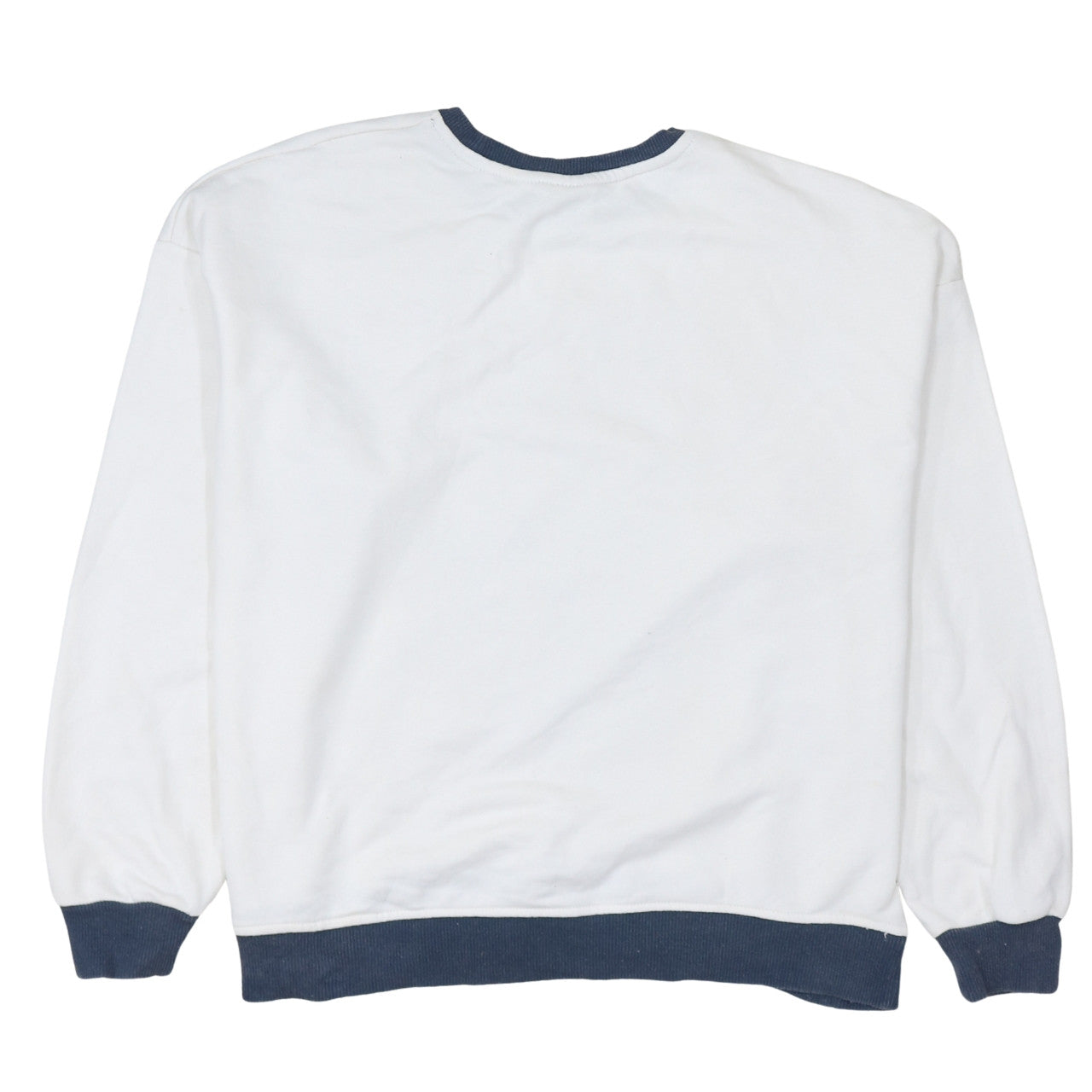 Primark NFL Womens White Blue Medium Pullover Sweatshirt Giants Logo