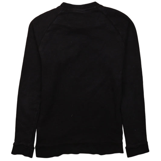 Adidas Mens Black XS Crew Neck Pullover Sweatshirt Cotton Blend