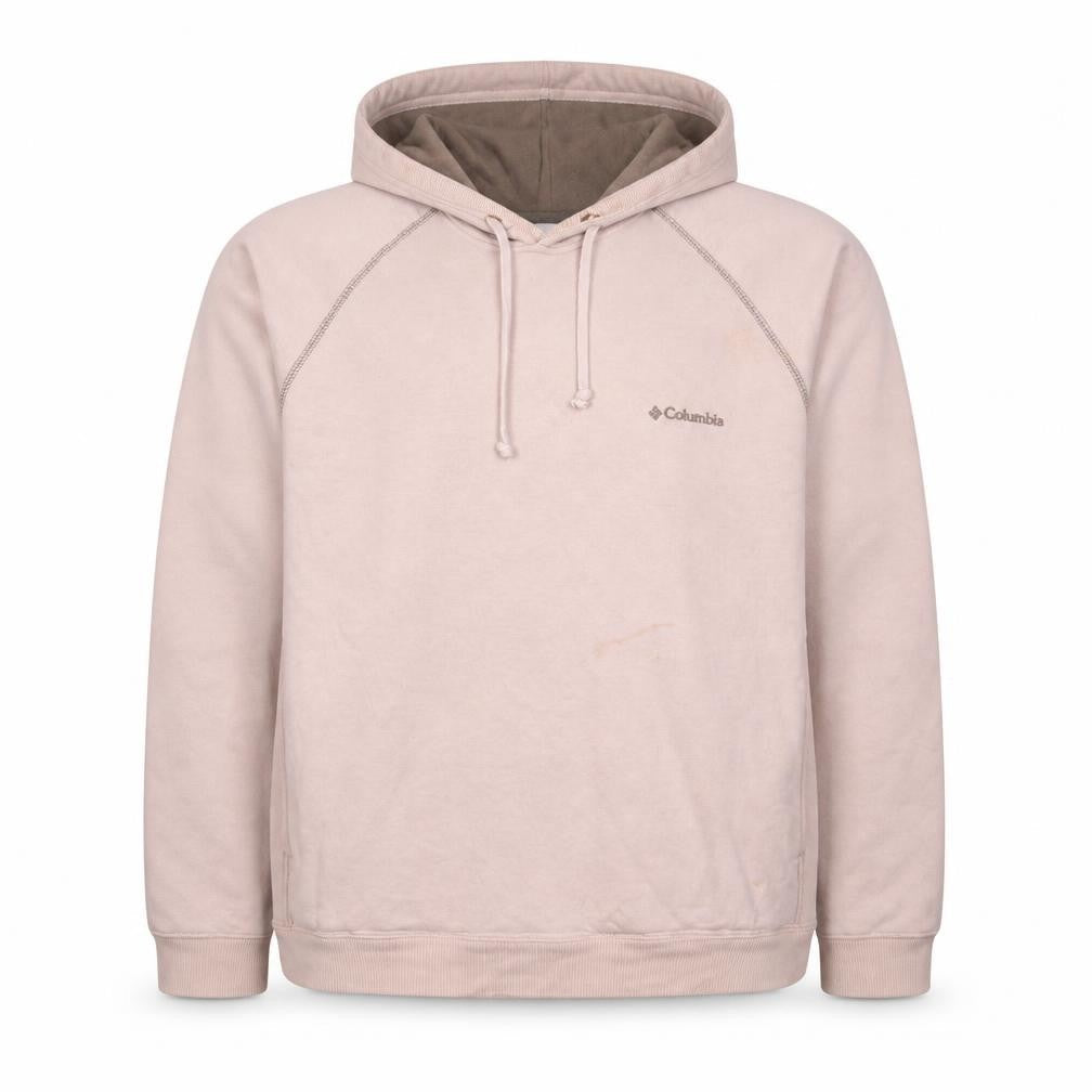 Columbia Men's Beige Pullover Hoodie M Fleece Outdoor Sweatshirt