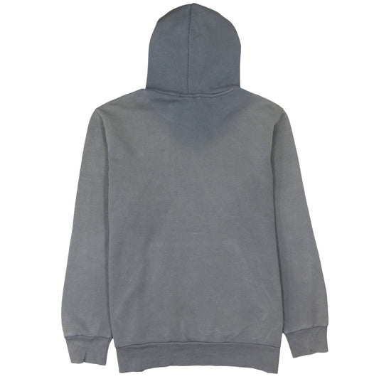 Reebok Men's Grey Pullover Hoodie L Sports Logo Fleece Sweatshirt