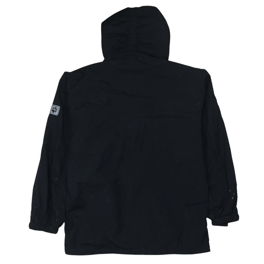 Jack Wolfskin Unisex Black L Waterproof Parka Jacket Hooded Outdoor