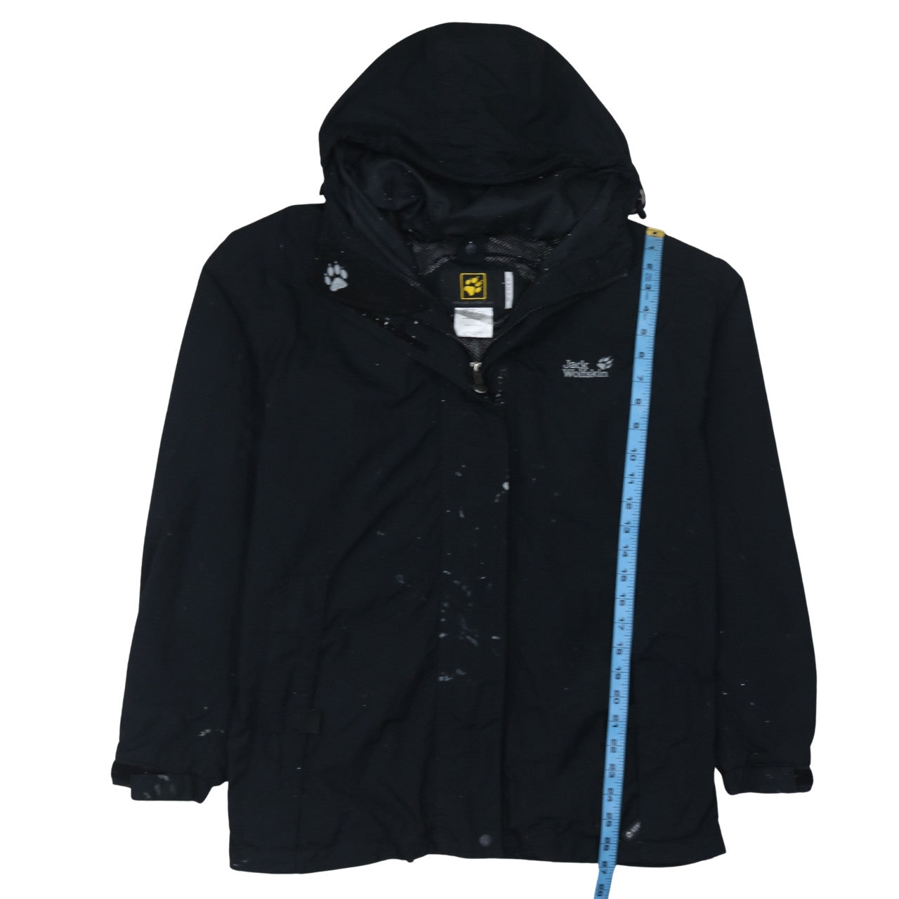 Jack Wolfskin Unisex Black L Waterproof Parka Jacket Hooded Outdoor