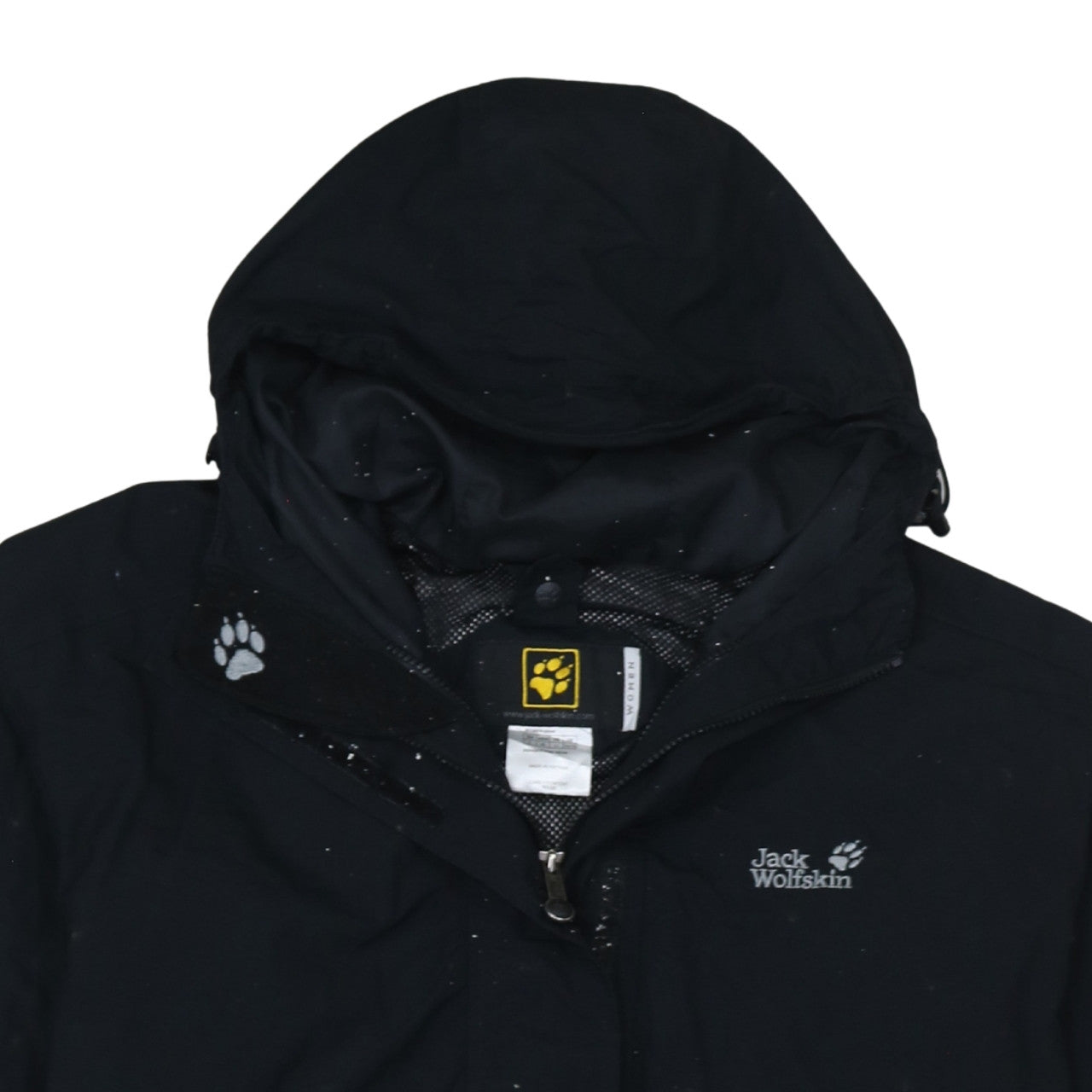 Jack Wolfskin Unisex Black L Waterproof Parka Jacket Hooded Outdoor