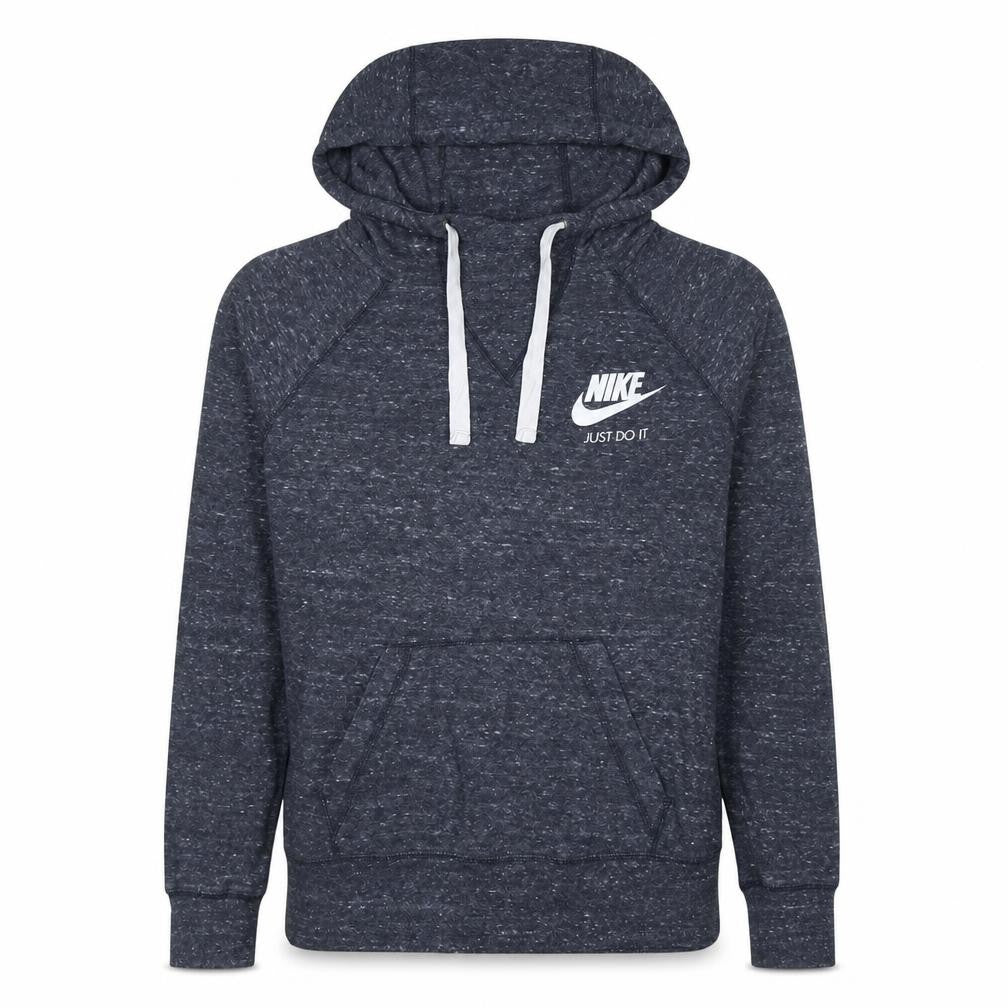 Nike Women’s Dark Grey Medium Pullover Hoodie Just Do It Logo