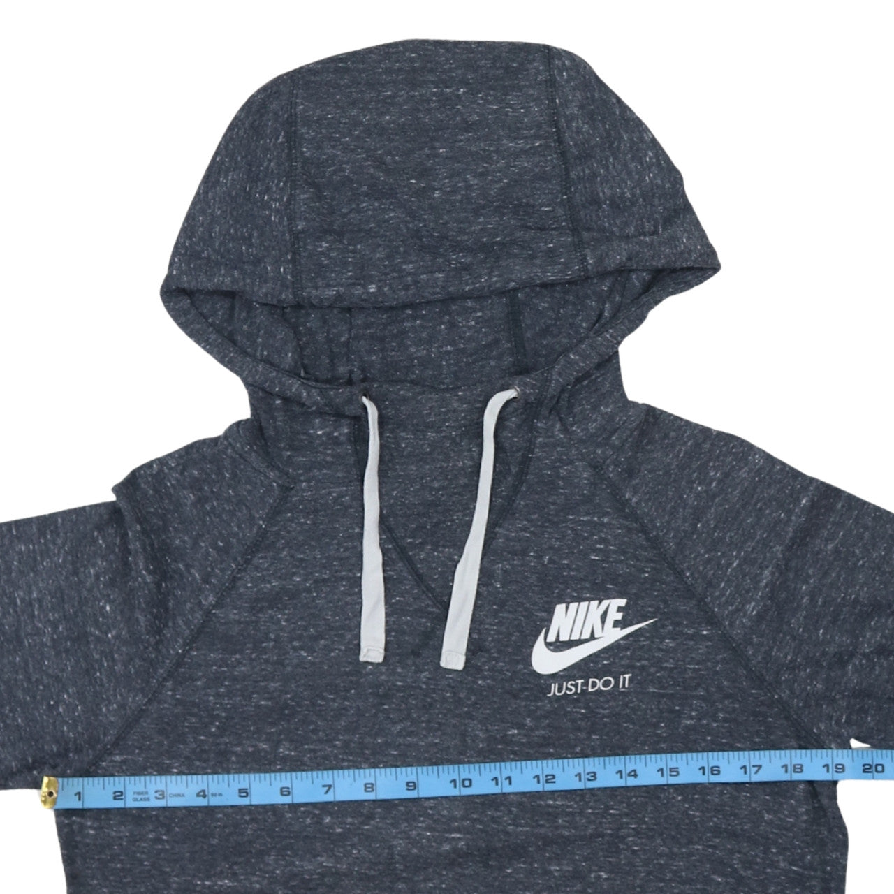Nike Women’s Dark Grey Medium Pullover Hoodie Just Do It Logo