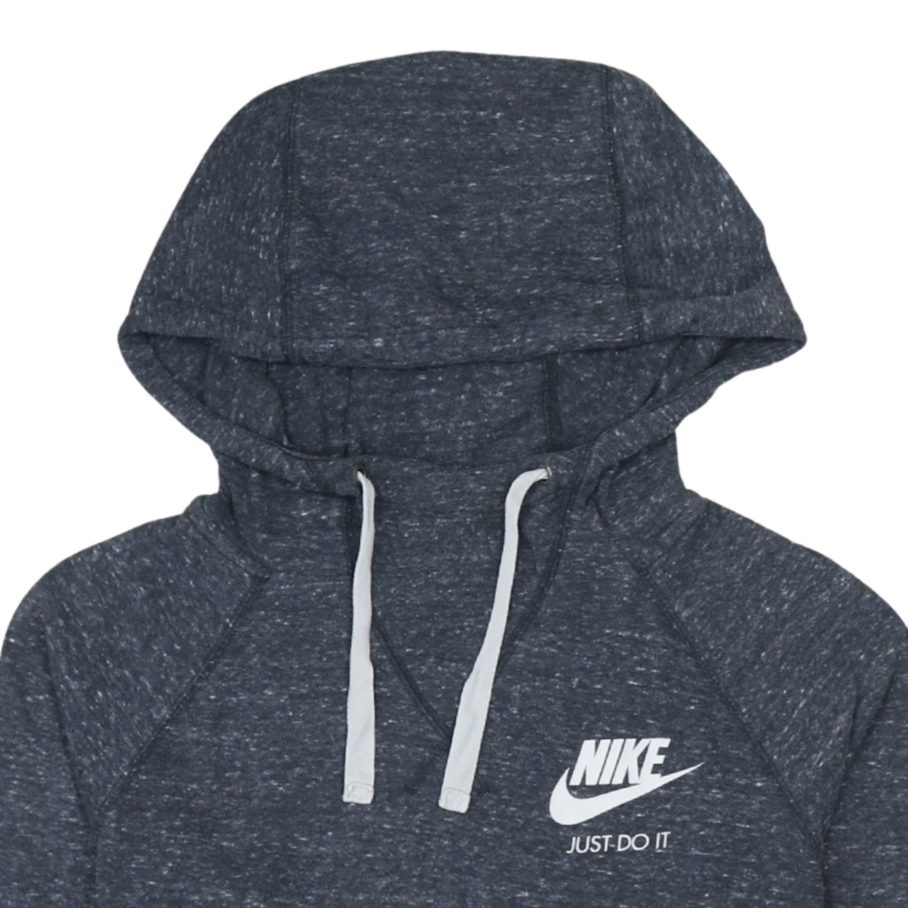 Nike Women’s Dark Grey Medium Pullover Hoodie Just Do It Logo