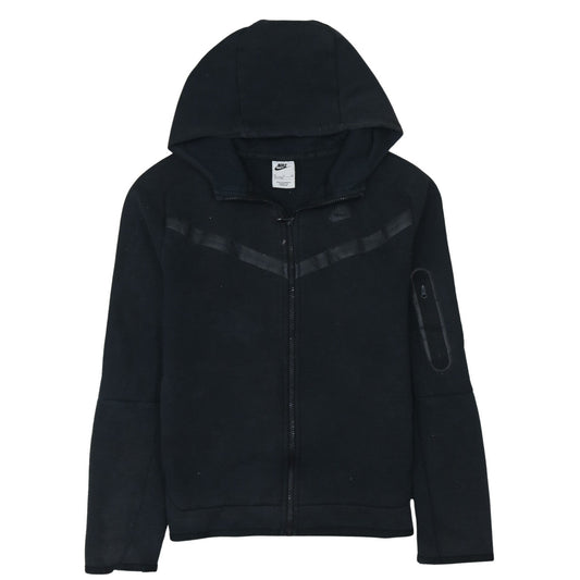 Nike Boys Black Full Zip Hoodie XL 158-170cm Hooded Sweatshirt