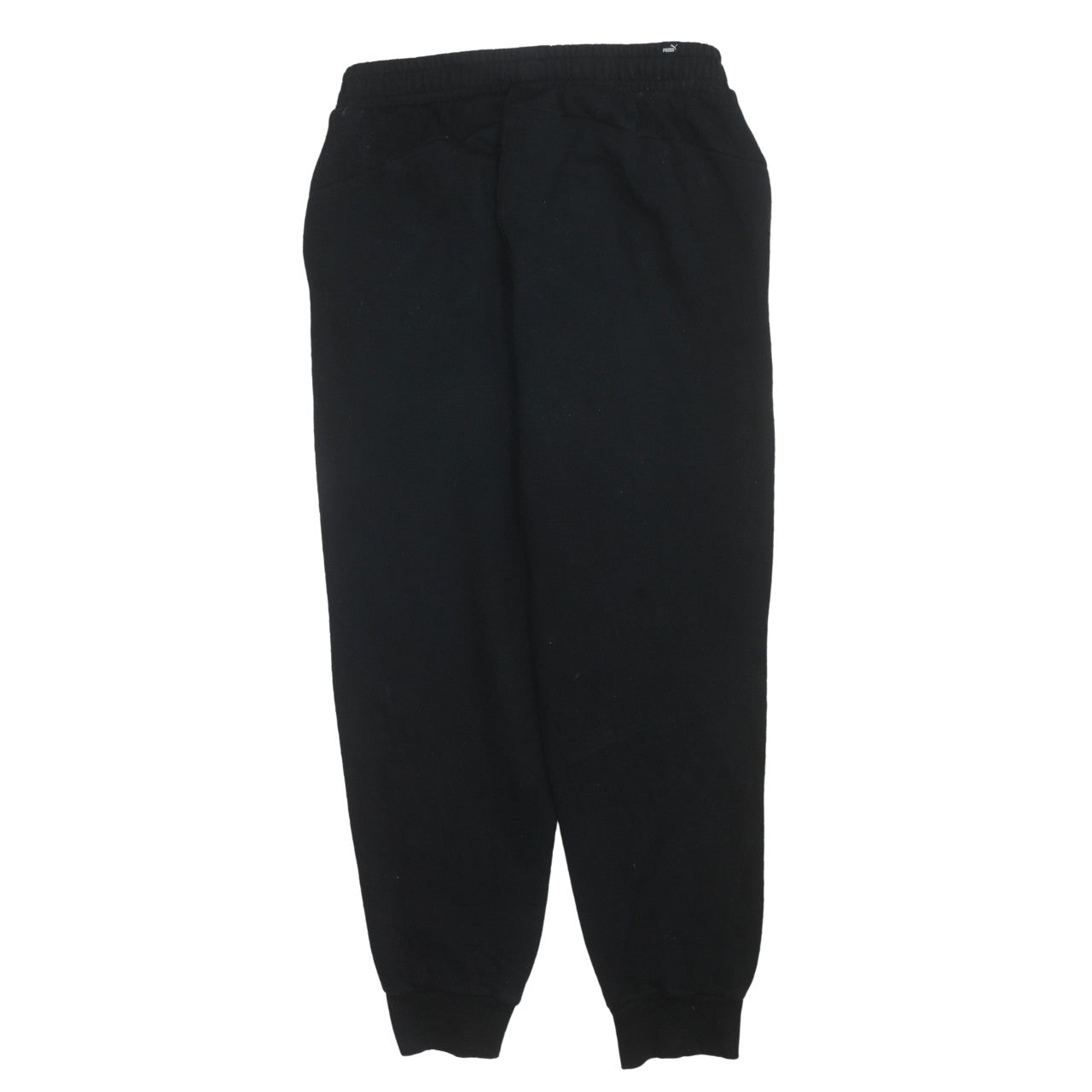 Puma Women Black L Sweatpants Elastic Waist Fleece Joggers