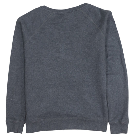 Nike Mens Grey Small Pullover Sweatshirt Logo Crew Neck