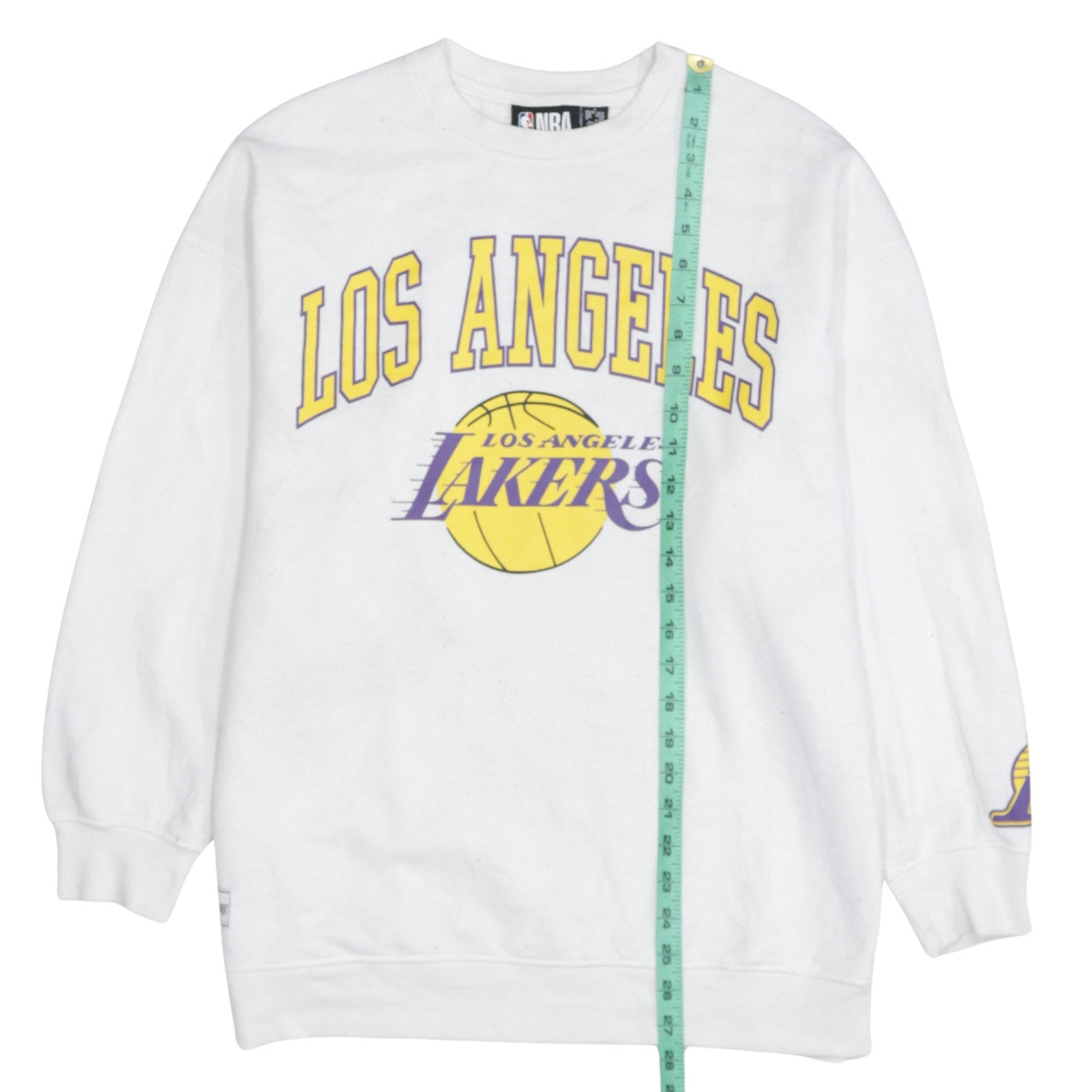 NBA Los Angeles Lakers White Sweatshirt Women S Pullover Crew Neck