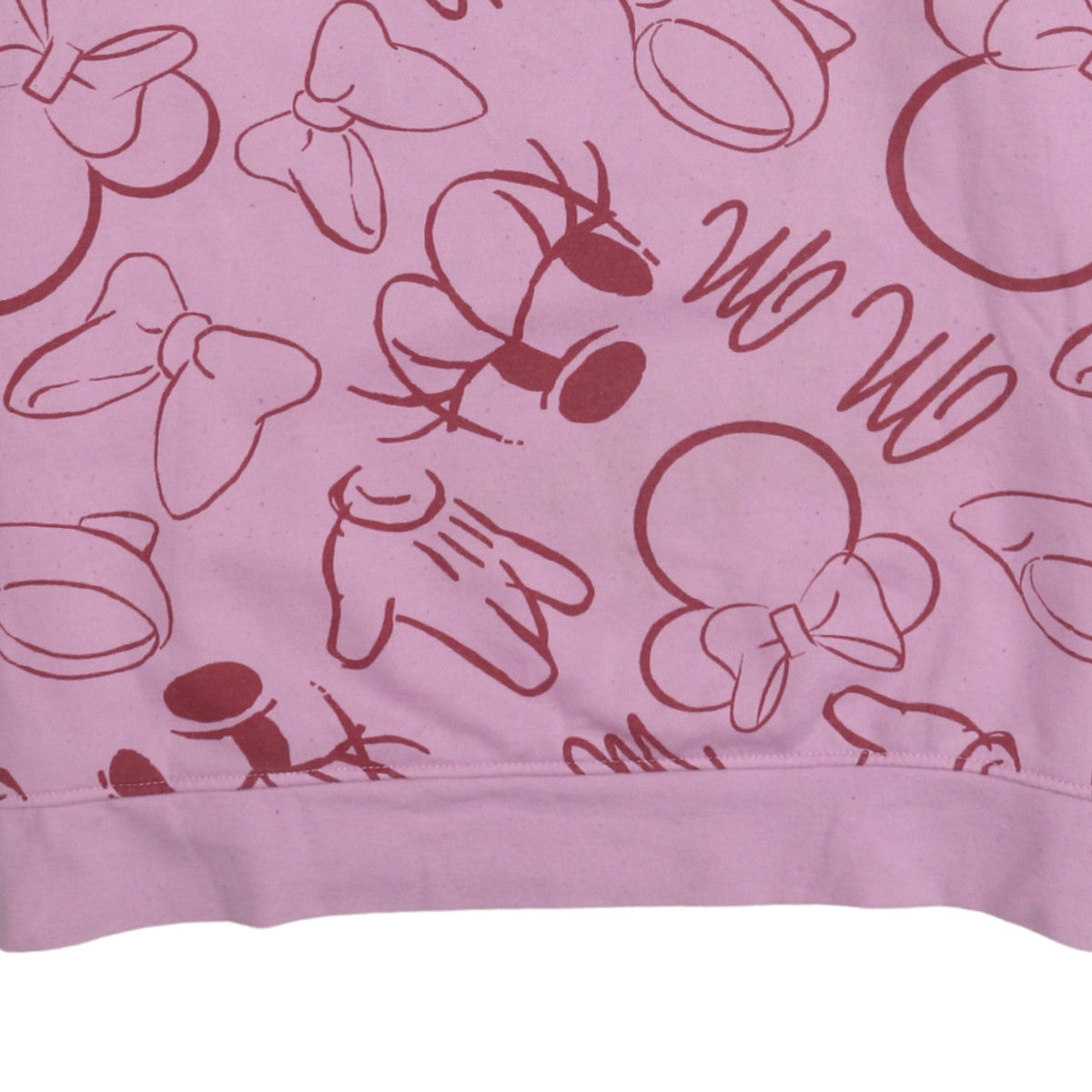Additional view of Disney Women Pink Minnie Mouse Print Pullover Sweatshirt L