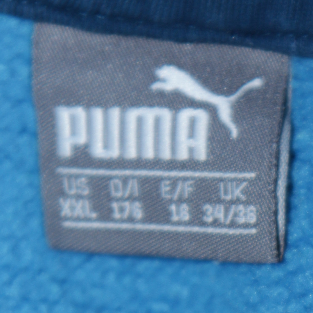 Puma Mens Blue 2XL Pullover Hoodie Fleece Graphic Sweatshirt