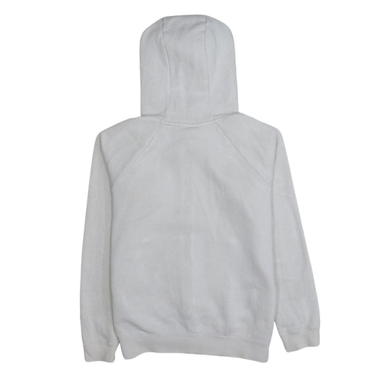 Nike Boys White Full Zip Hoodie Size S Cotton Blend Lined Sweatshirt