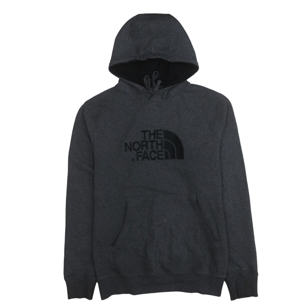 The North Face Men's Grey Pullover Hoodie L Regular Fit Fleece