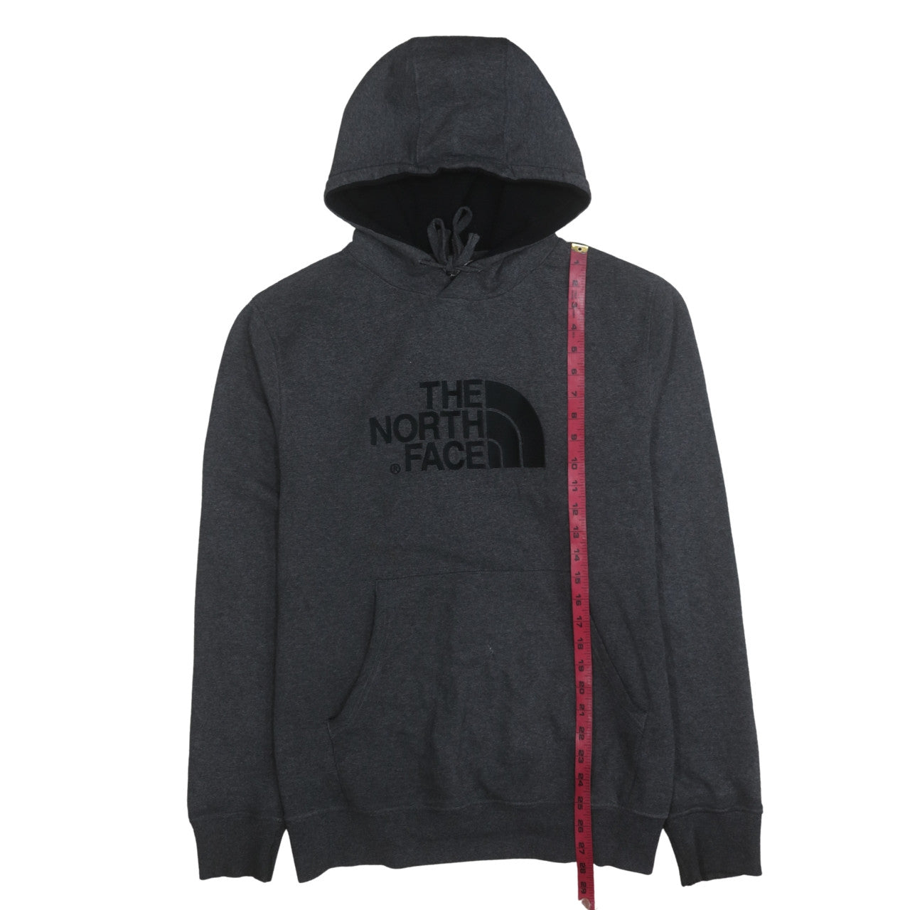 The North Face Men's Grey Pullover Hoodie L Regular Fit Fleece