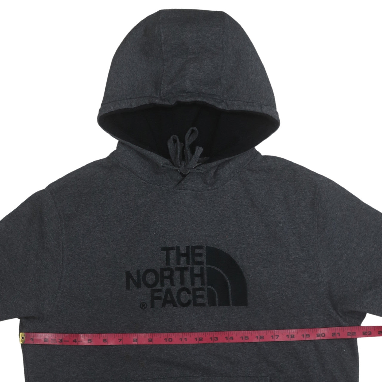 The North Face Men's Grey Pullover Hoodie L Regular Fit Fleece