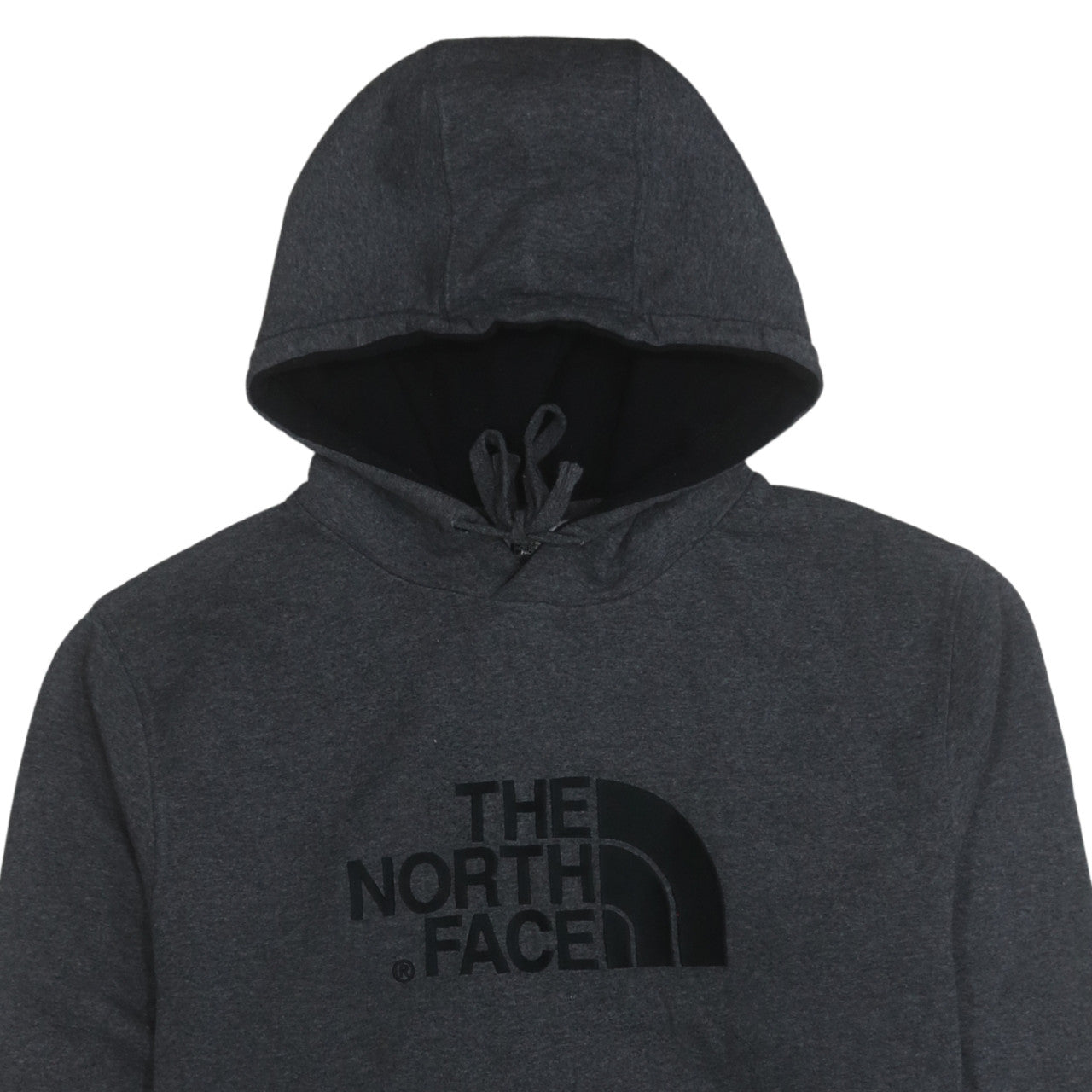 The North Face Men's Grey Pullover Hoodie L Regular Fit Fleece