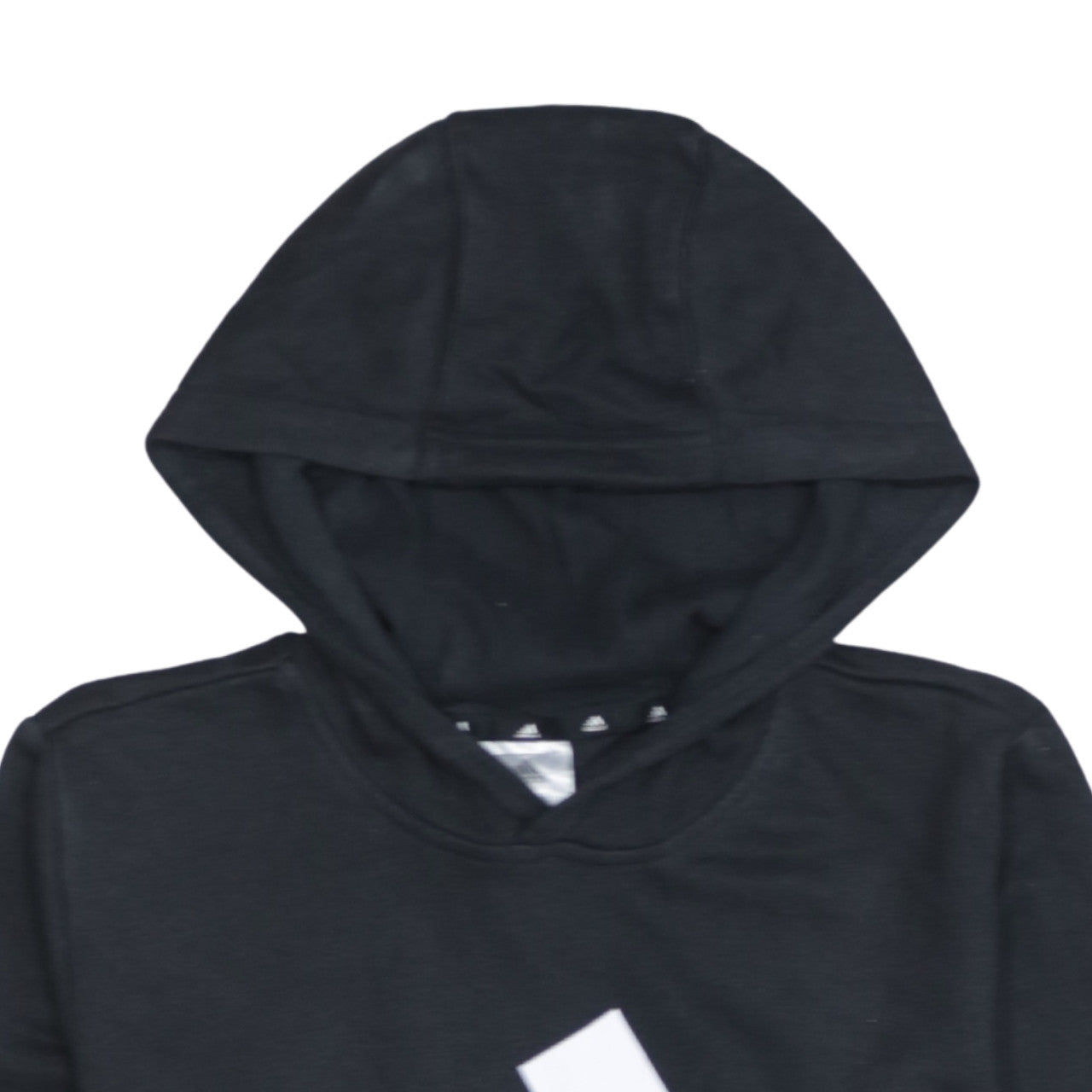 Adidas Boys Black Pullover Hoodie 13-14 Years Cotton Blend Logo Print