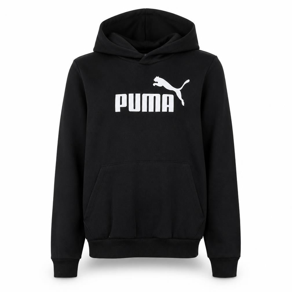 Puma Womens Black Pullover Hoodie Size 14 Logo Casual Sweatshirt
