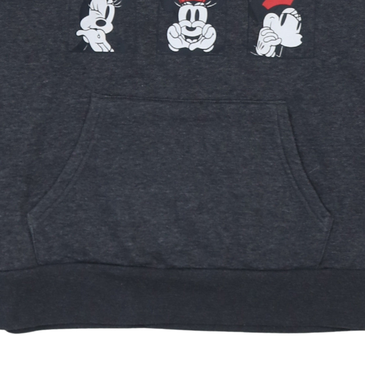 Disney Women’s Grey Minnie Mouse Hoodie Small Pullover Graphic Print