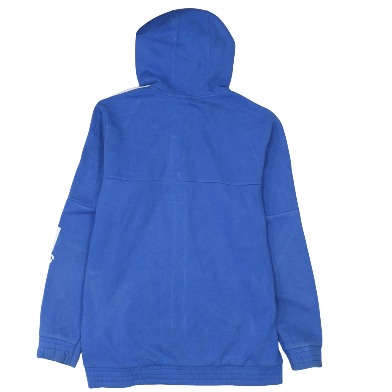Adidas Men's Blue Full Zip Hoodie Size L Sports Fleece Jacket