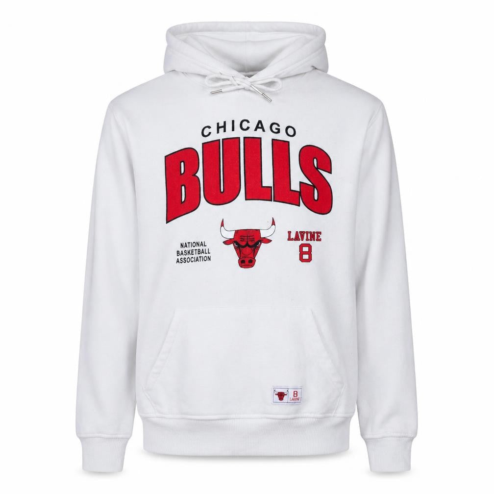 Primark NBA Chicago Bulls Men's White Hoodie Size S Pullover Fleece